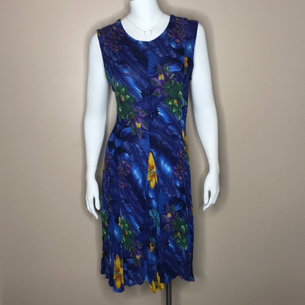 American Angel Beach Blue & Yellow Dress